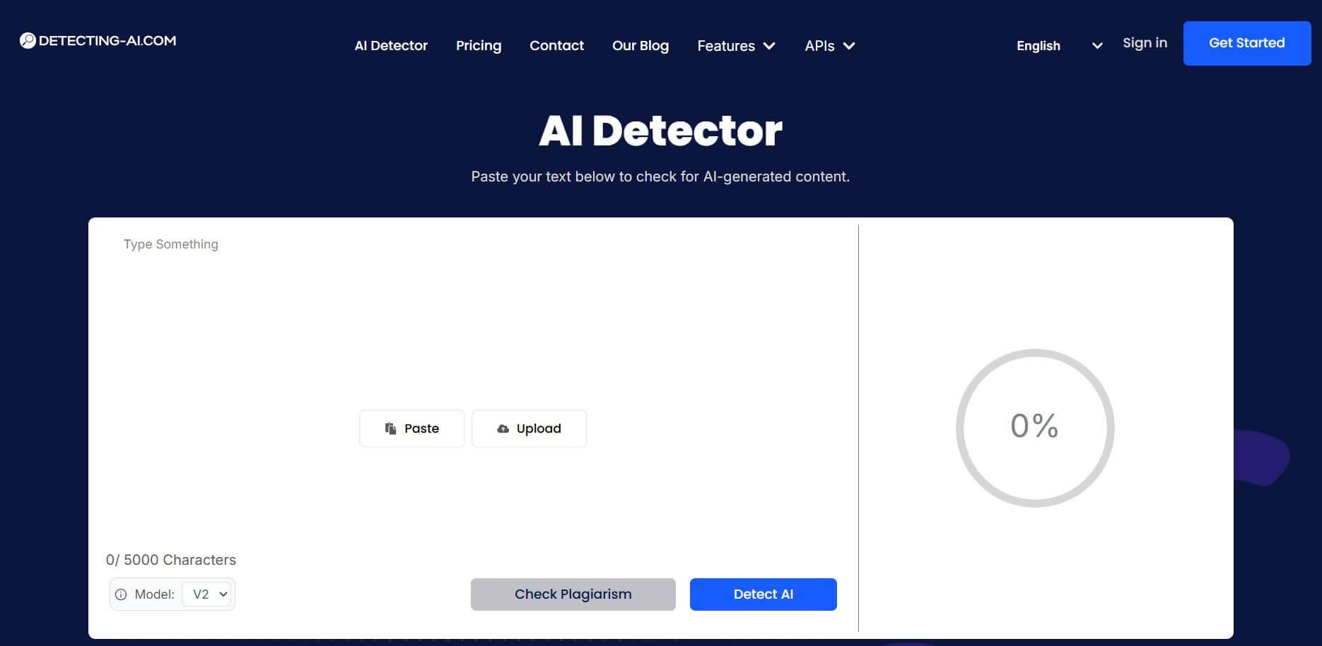Detecting AI dot com