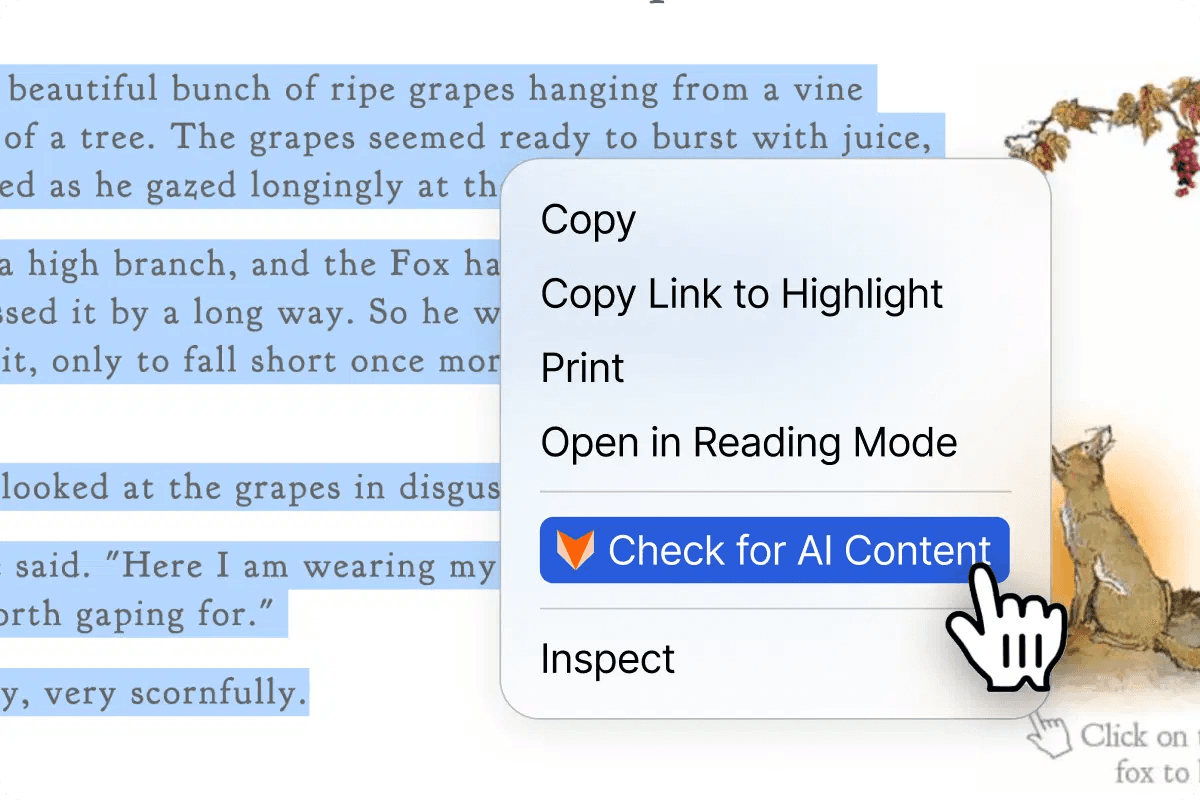 AI Detector Extension In Action